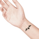 temporary tattoo preview image Bat, For woman and childeren, skin safe tattoo, Ephemeral Tattoo Stamp for Body and Arm, Water Resistant