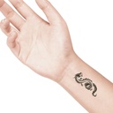 temporary tattoo preview image Dragon, For woman and childeren, skin safe tattoo, Ephemeral Tattoo Stamp for Body and Arm, Water Resistant