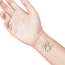 temporary tattoo preview image Spiderweb, For woman and childeren, skin safe tattoo, Ephemeral Tattoo Stamp for Body and Arm, Water Resistant