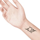 temporary tattoo preview image Giant Skull, For woman and childeren, skin safe tattoo, Ephemeral Tattoo Stamp for Body and Arm, Water Resistant