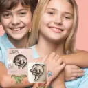 Temporary tattoo little dolphin