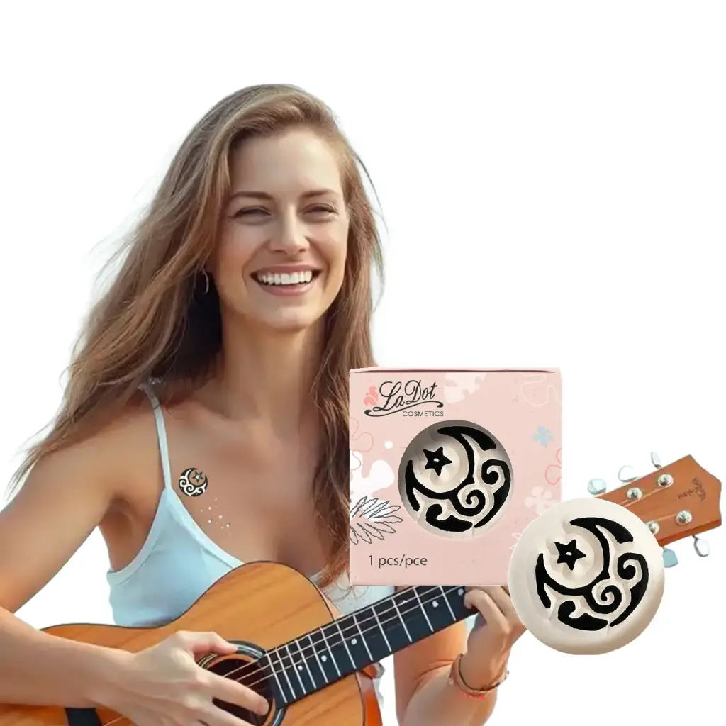 Temporary tattoo Moon star