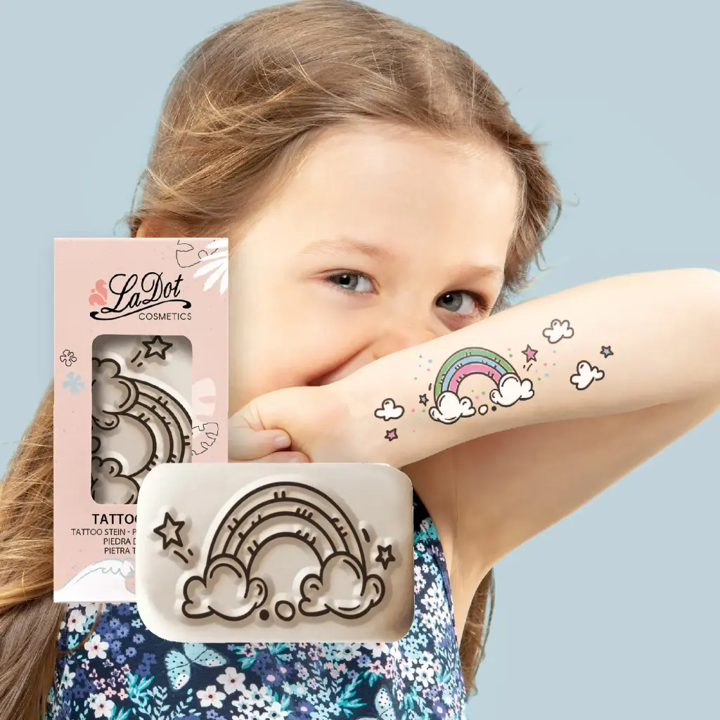 Tijdelijke tattoo regenboog