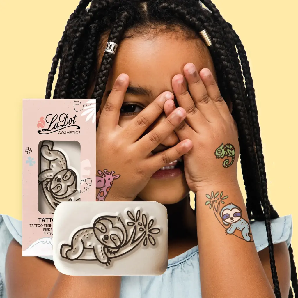 Tijdelijke tattoo luiaard 