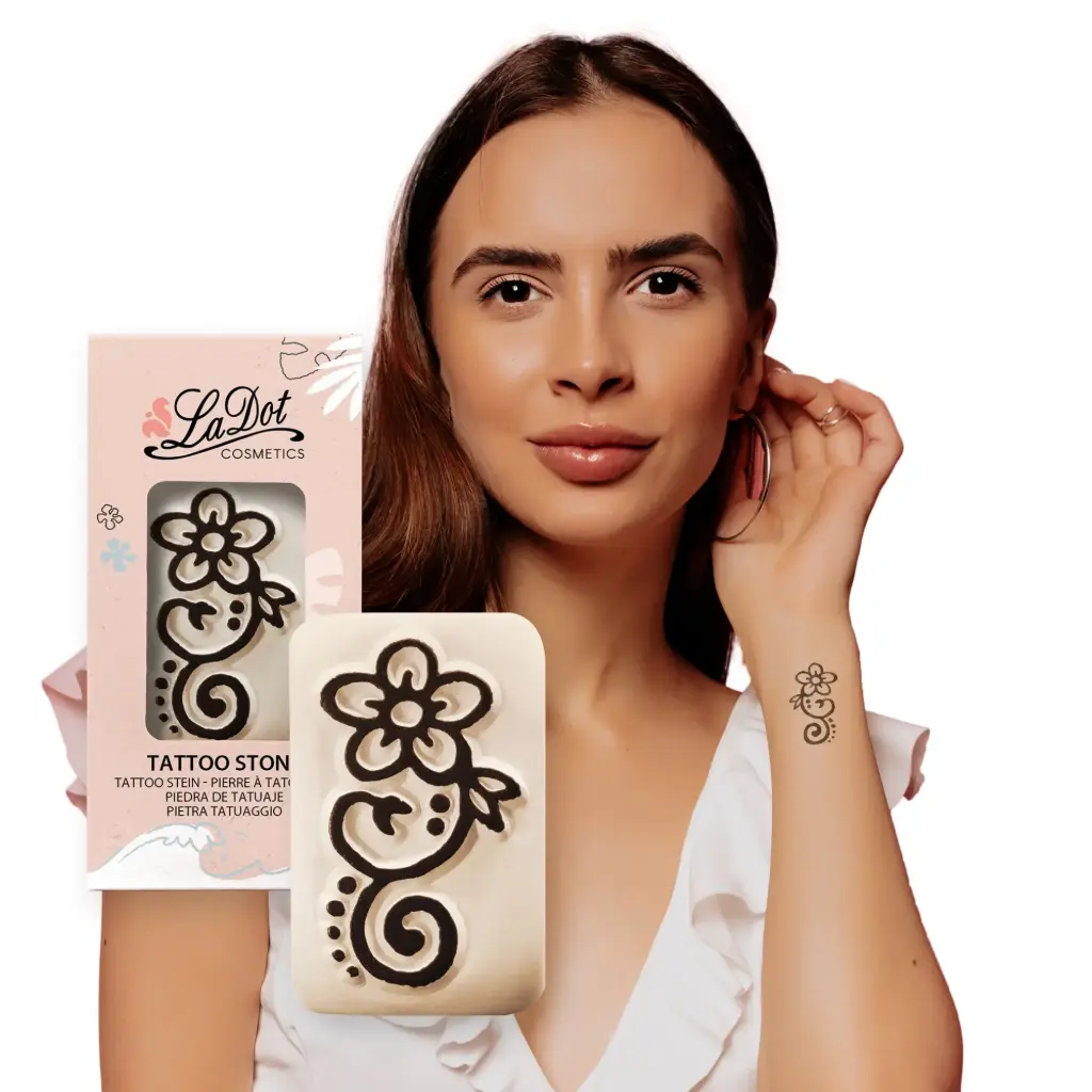 Temporory tattoo Curl Flower