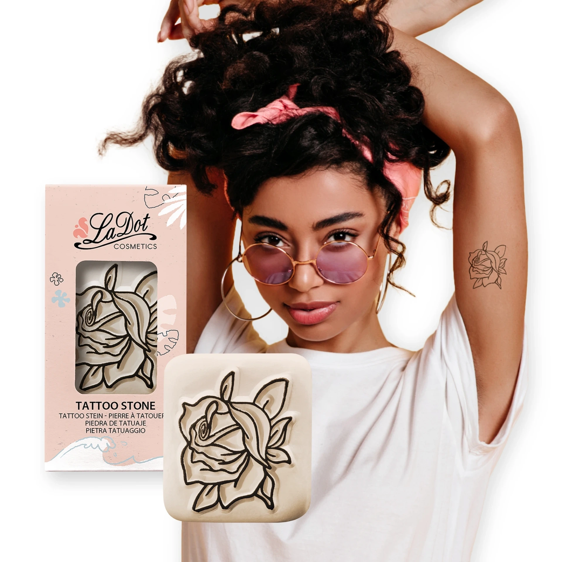 [L11] Tijdelijke tattoo Lady Rose 