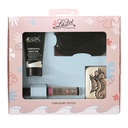 Geschenkverpakking M-steen zeepaardje + liner roze